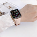 Genuine Leather Watch Band For Apple Watch Series 7 41mm / 6&SE&5&4 40mm / 3&2&1 38mm(Blue)