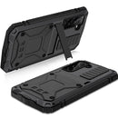 For Samsung Galaxy S22+ 5G R-JUST Metal + Silicone Holder Phone Case(Black)