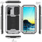 For Samsung Galaxy S22+ 5G R-JUST Sliding Camera Metal + Silicone Holder Phone Case(Silver)