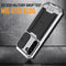 For Samsung Galaxy S22+ 5G R-JUST Sliding Camera Metal + Silicone Holder Phone Case(Silver)