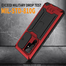 For Samsung Galaxy S22 Ultra 5G R-JUST Sliding Camera Metal + Silicone Holder Phone Case(Red)