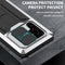 For Samsung Galaxy S22 Ultra 5G R-JUST Sliding Camera Metal + Silicone Holder Phone Case(Silver)