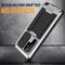 For Samsung Galaxy S22 Ultra 5G R-JUST Sliding Camera Metal + Silicone Holder Phone Case(Silver)