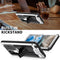For Samsung Galaxy S22 Ultra 5G R-JUST Sliding Camera Metal + Silicone Holder Phone Case(Silver)