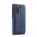 For Samsung Galaxy S22+ 5G LC.IMEEKE Hon Ancient Series Horizontal Flip Leather Phone Case(Blue)