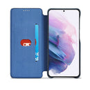 For Samsung Galaxy S22+ 5G LC.IMEEKE Hon Ancient Series Horizontal Flip Leather Phone Case(Blue)