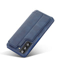 For Samsung Galaxy S22+ 5G LC.IMEEKE Hon Ancient Series Horizontal Flip Leather Phone Case(Blue)
