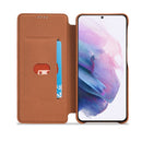 For Samsung Galaxy S22+ 5G LC.IMEEKE Hon Ancient Series Horizontal Flip Leather Phone Case(Brown)