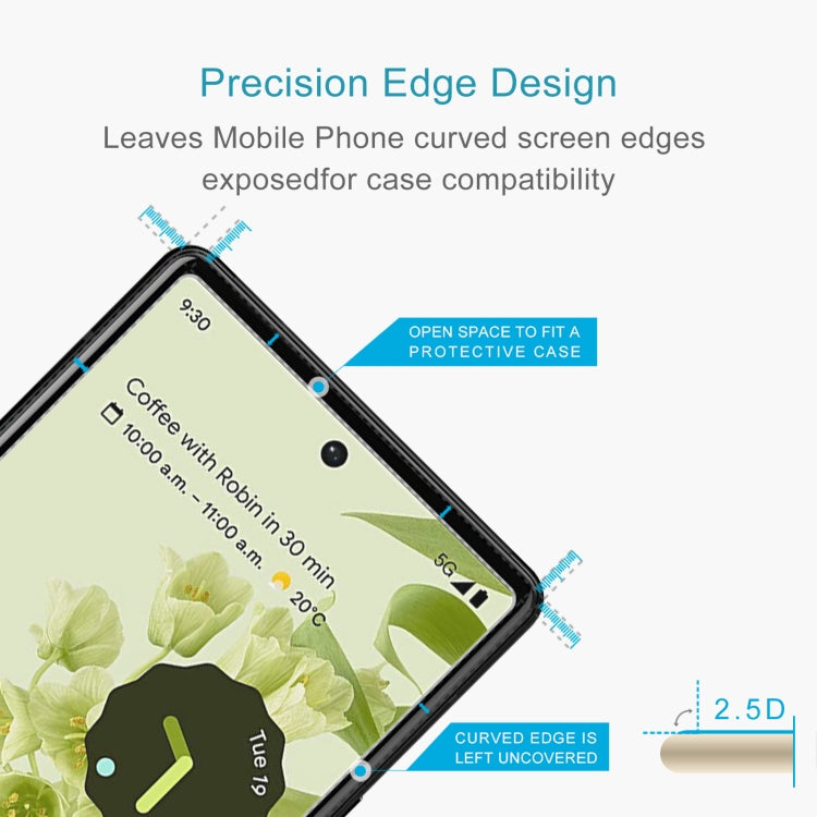 10 PCS 0.26mm 9H 2.5D Tempered Glass Film For Google Pixel 6a