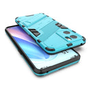 For OPPO Reno7 5G China Punk Armor 2 in 1 PC + TPU Shockproof Phone Case with Invisible Holder(Blue)