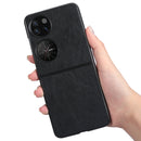 For Huawei P50 Pocket Lychee Texture Folding Phone Case(Black)