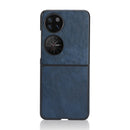 For Huawei P50 Pocket Lychee Texture Folding Phone Case(Blue)