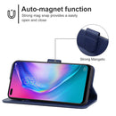 For Tecno Camon 16 Pro Leather Phone Case(Blue)