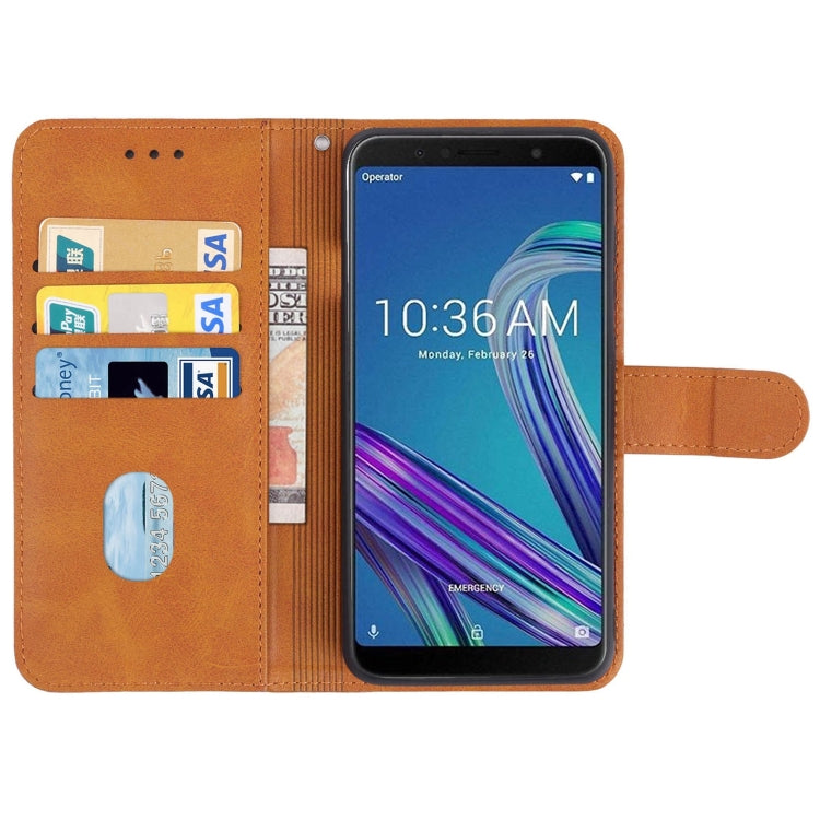 Leather Phone Case For Asus Zenfone Max Pro ZB602KL(Brown)