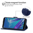 Leather Phone Case For Asus Zenfone Max Pro ZB602KL(Blue)