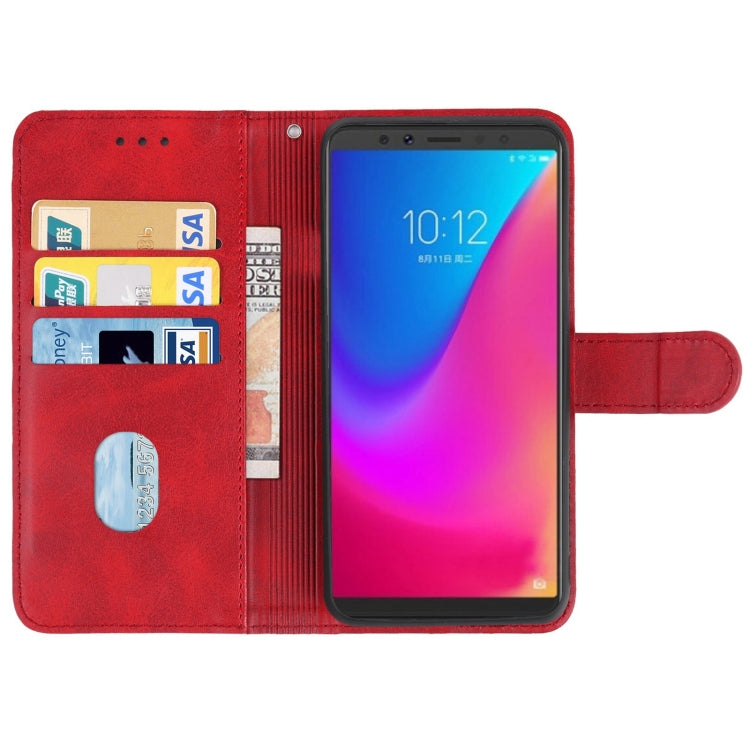 Leather Phone Case For Lenovo K5 Pro(Red)