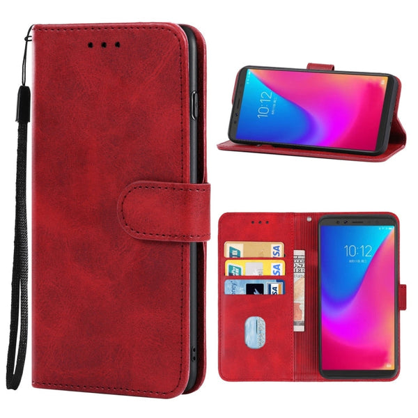 Leather Phone Case For Lenovo K5 Pro(Red)