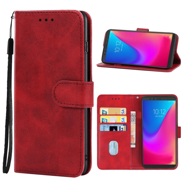 Leather Phone Case For Lenovo K5 Pro(Red)