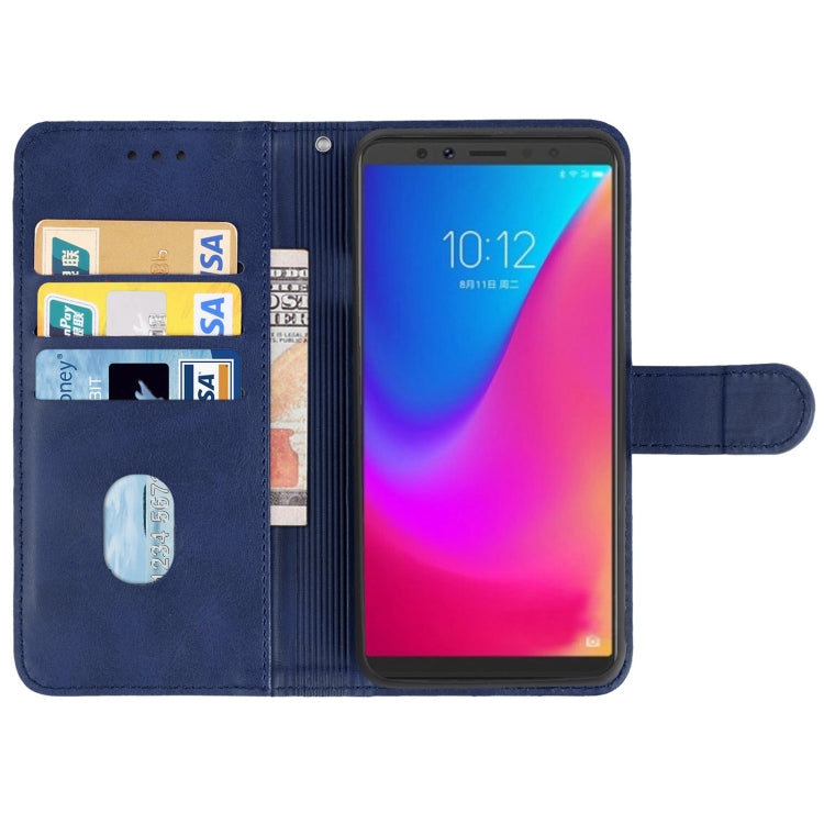 Leather Phone Case For Lenovo K5 Pro(Blue)