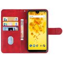 Leather Phone Case For Wiko View 2(Red)