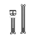 For Samsung Galaxy Watch 3 45mm / Suunto 9 Peak 22mm Contrast Color Silicone Watch Band(White Black)