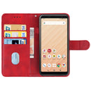 Leather Phone Case For Fujitsu Arrows Be4 F-41A(Red)