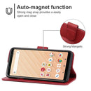 Leather Phone Case For Fujitsu Arrows Be4 F-41A(Red)