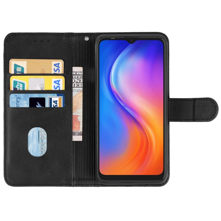 Leather Phone Case For Tecno Spark 6 Go / Spark Go 2020(Black)