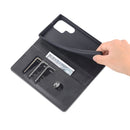 For Samsung Galaxy S22 Ultra 5G AZNS Magnetic Calf Texture Horizontal Flip Leather Phone Case(Black)