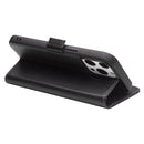 For iPhone 13 Pro Max QIALINO Magnetic Buckle Leather Phone Case (Black)