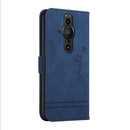 For Sony Xperia Pro-I Retro Skin Feel Horizontal Flip Soft TPU + PU Leather Phone Case(Blue)