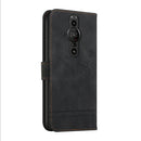 For Sony Xperia Pro-I Retro Skin Feel Horizontal Flip Soft TPU + PU Leather Phone Case(Black)