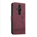 For Sony Xperia Pro-I Retro Skin Feel Horizontal Flip Soft TPU + PU Leather Phone Case(Wine Red)