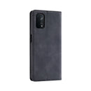 For OPPO A54 / A74 5G Splicing Skin Feel Magnetic Leather Phone Case(Black)