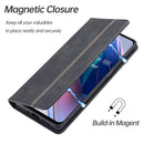 For OPPO A54 / A74 5G Splicing Skin Feel Magnetic Leather Phone Case(Black)