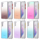 For Samsung Galaxy S22 5G Gradient TPU + Acrylic Phone Case(Green)