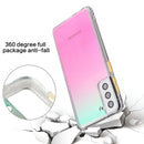 For Samsung Galaxy S22 5G Gradient TPU + Acrylic Phone Case(Blue)
