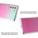 For Samsung Galaxy S22 5G Gradient TPU + Acrylic Phone Case(Blue)