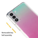 For Samsung Galaxy S22 5G Gradient TPU + Acrylic Phone Case(Orange)