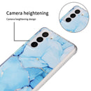 For Samsung Galaxy S22 5G Glazed Marble Pattern TPU + Acrylic Phone Case(Green)