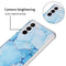 For Samsung Galaxy S22 5G Glazed Marble Pattern TPU + Acrylic Phone Case(White)