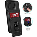 For Motorola Moto G60 Sliding Camshield Card Phone Case(Red)