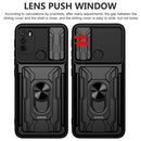 For Motorola Moto G60 Sliding Camshield Card Phone Case(Red)