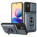 For Xiaomi Redmi Note 10 5G Sliding Camshield Card Phone Case(Grey)