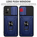 For Xiaomi Redmi Note 10 5G Sliding Camshield Card Phone Case(Dark Green)