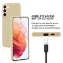 For Samsung Galaxy S22 5G GOOSPERY PEARL JELLY Shockproof TPU Phone Case(Gold)