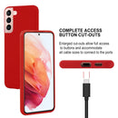 For Samsung Galaxy S22 5G GOOSPERY PEARL JELLY Shockproof TPU Phone Case(Red)