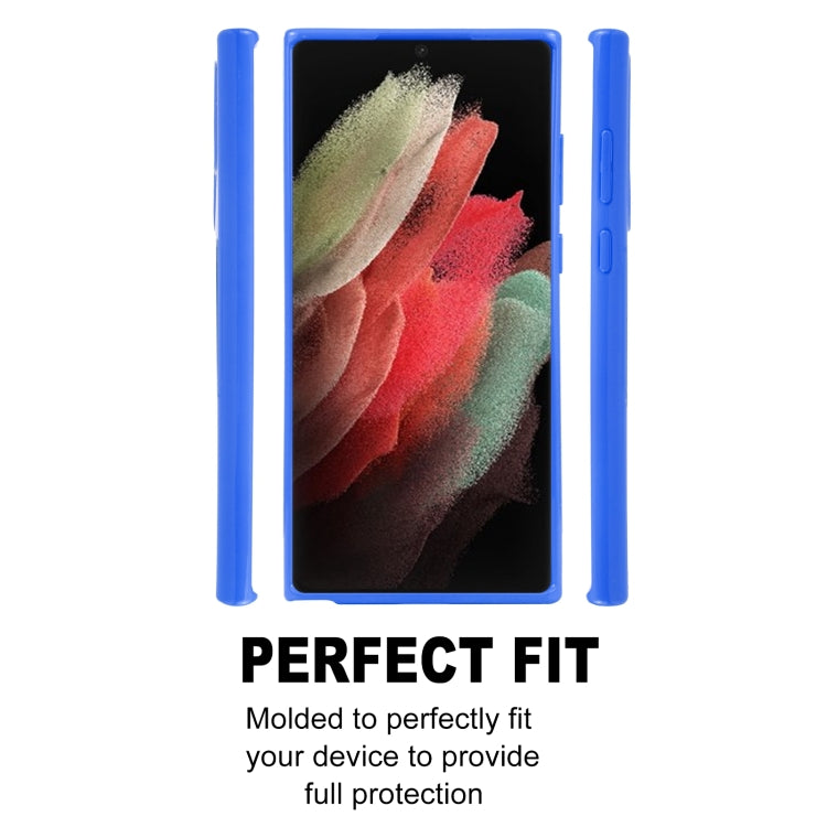 For Samsung Galaxy S22 Ultra 5G GOOSPERY PEARL JELLY Shockproof TPU Phone Case(Blue)