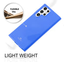 For Samsung Galaxy S22 Ultra 5G GOOSPERY PEARL JELLY Shockproof TPU Phone Case(Blue)