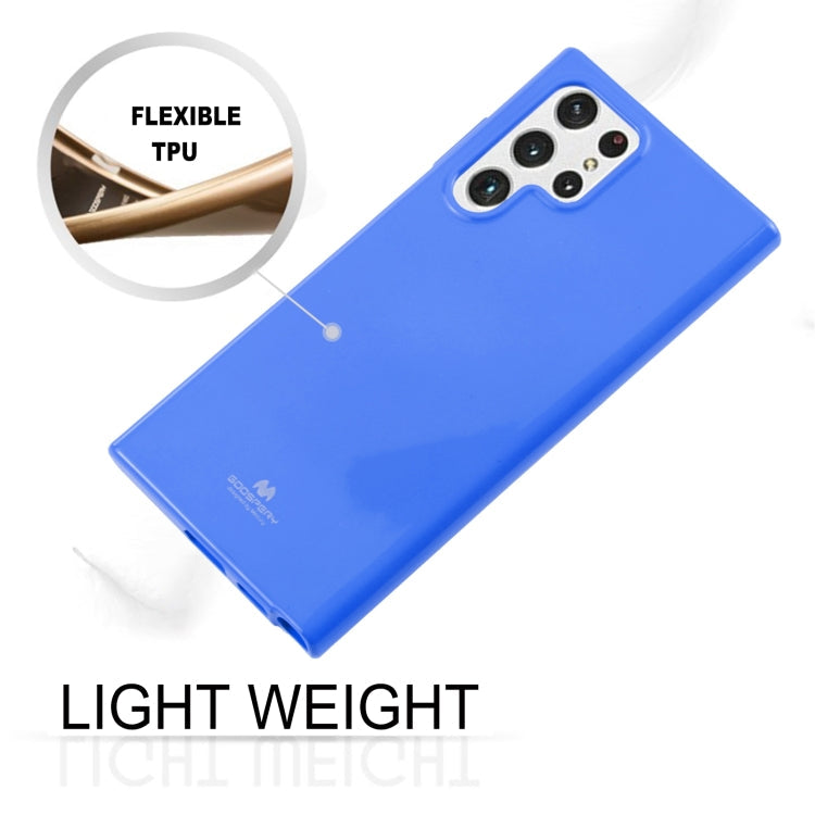 For Samsung Galaxy S22 Ultra 5G GOOSPERY PEARL JELLY Shockproof TPU Phone Case(Blue)